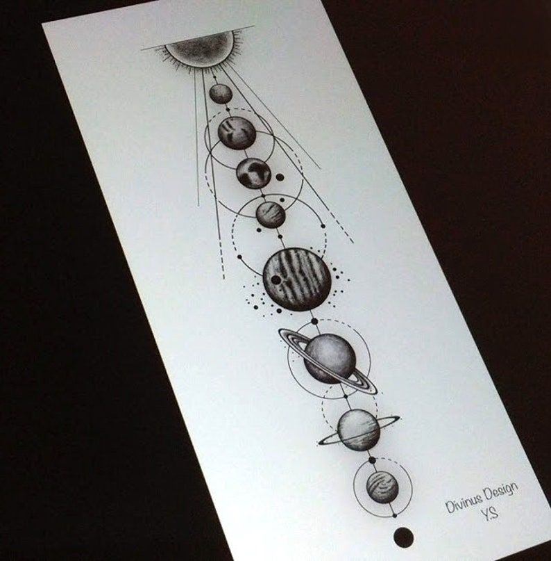 Solar System Tattoos 155