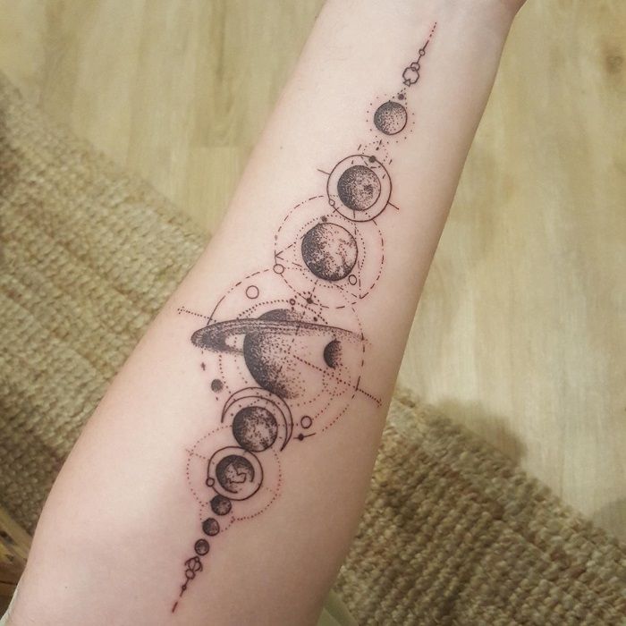 Solar System Tattoos 159