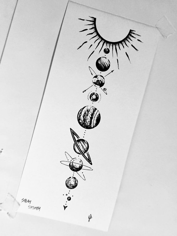 Solar System Tattoos 169
