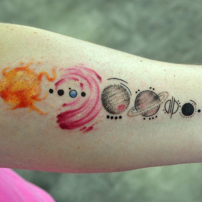 Solar System Tattoos 170