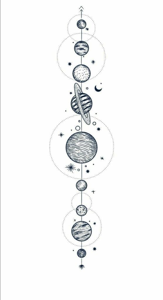 Solar System Tattoos 173