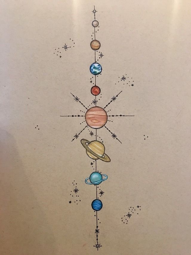 Solar System Tattoos 194