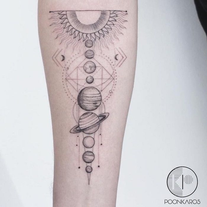 Solar System Tattoos 197