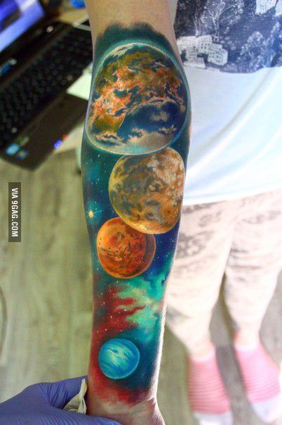 Solar System Tattoos 221