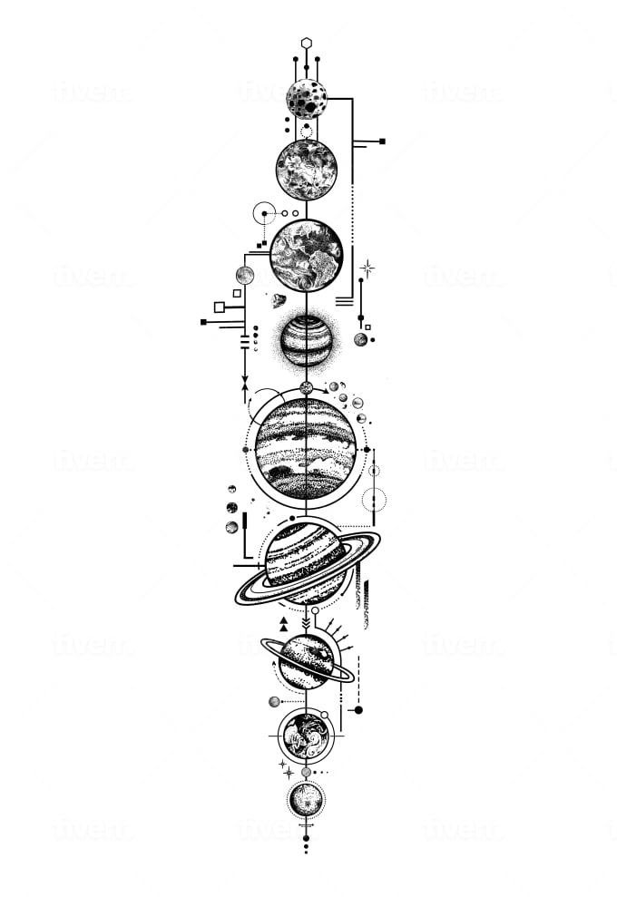 Solar System Tattoos 224