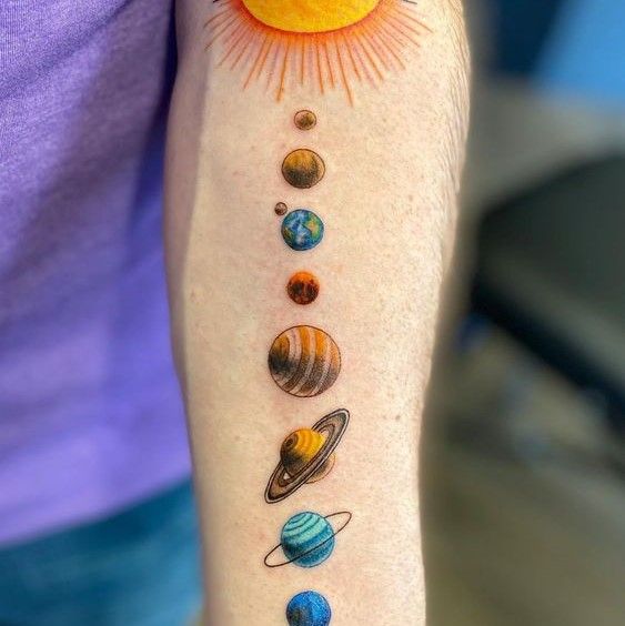 Solar System Tattoos 228
