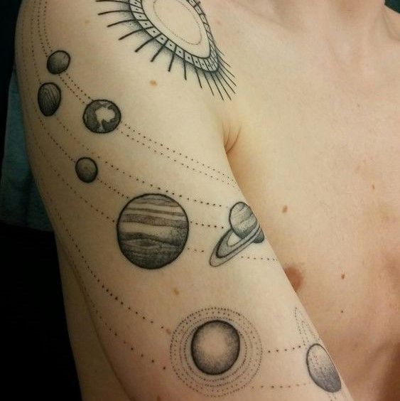 Solar System Tattoos 233