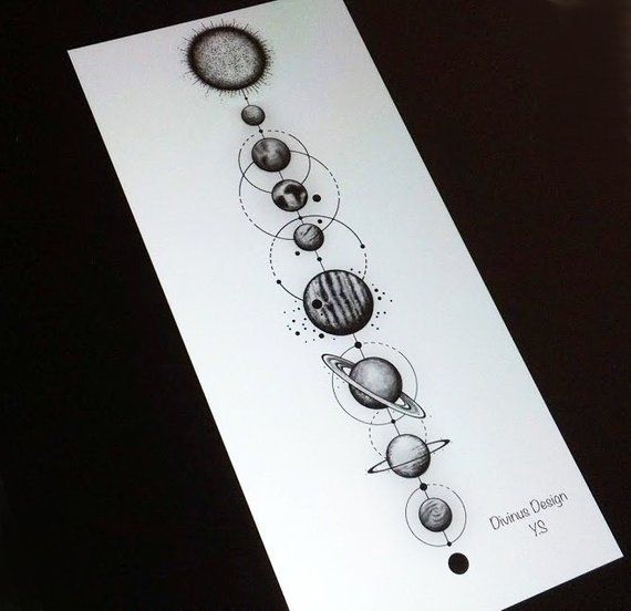 Solar System Tattoos 245