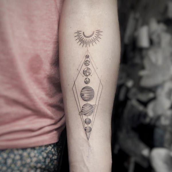 Solar System Tattoos 250