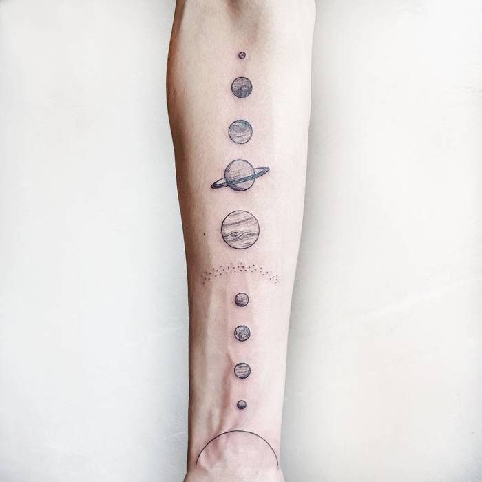 Solar System Tattoos 261