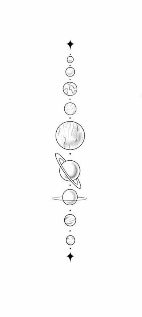 Solar System Tattoos 273