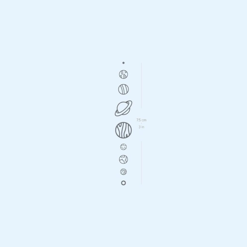 Solar System Tattoos 274