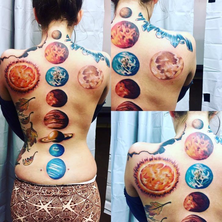 Solar System Tattoos 80
