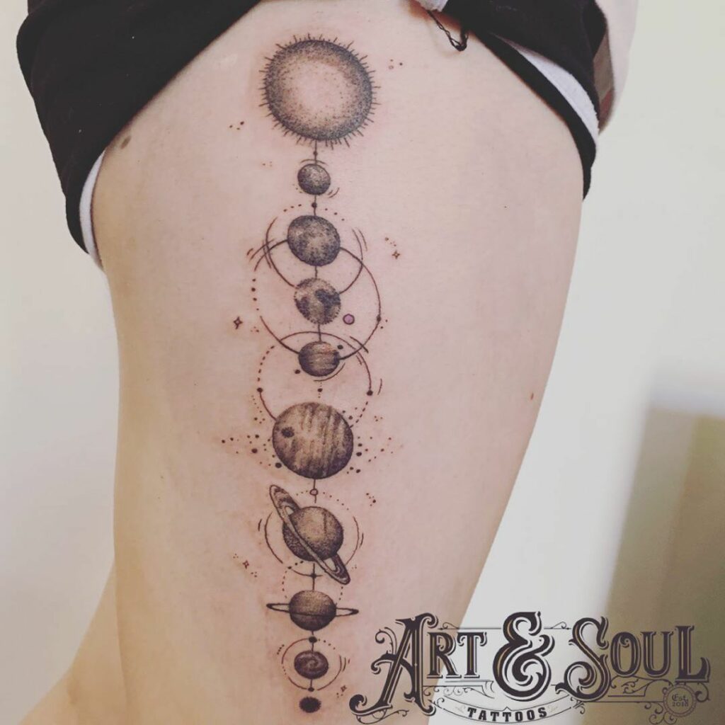 Solar System Tattoos 95
