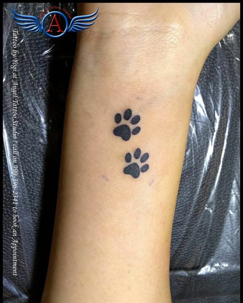 245+ Cutest Dog Paw Tattoos Designs (2024) - TattoosBoyGirl