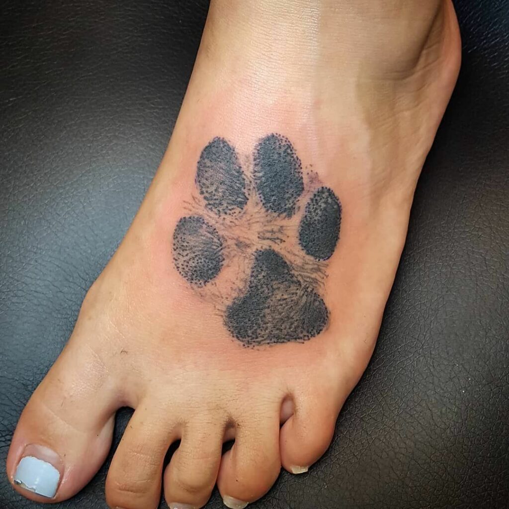 245+ Cutest Dog Paw Tattoos Designs (2024) - TattoosBoyGirl