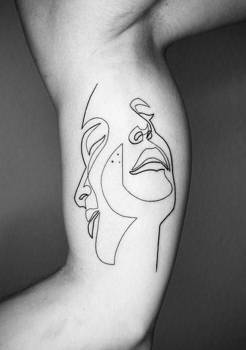 Single Line Tattoo 225
