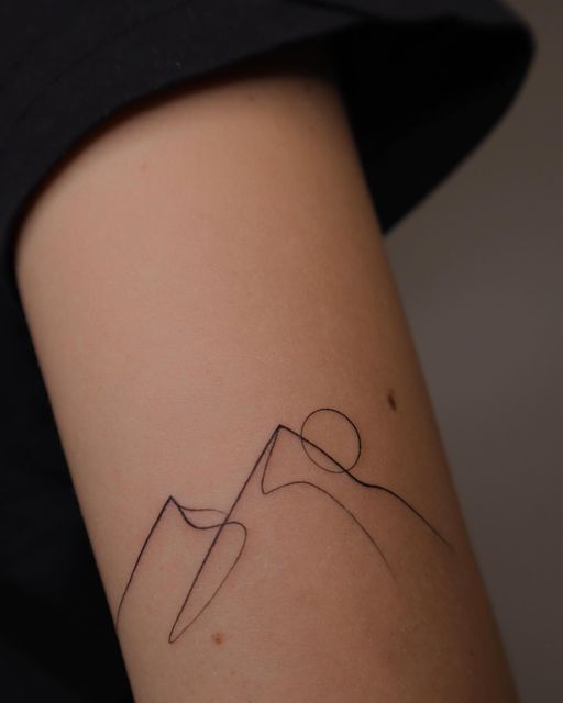Single Line Tattoo 333