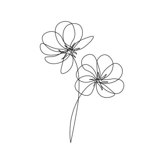 Single Line Tattoo 343