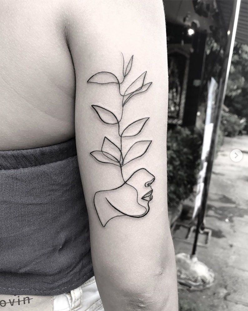 Single Line Tattoo 50 1
