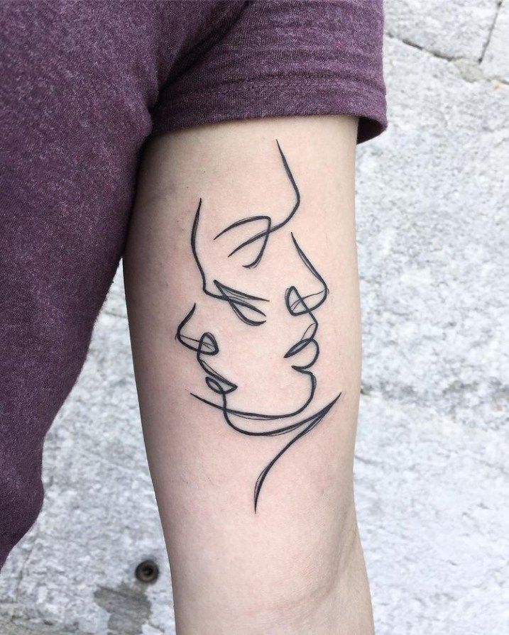 Single Line Tattoo 55 1
