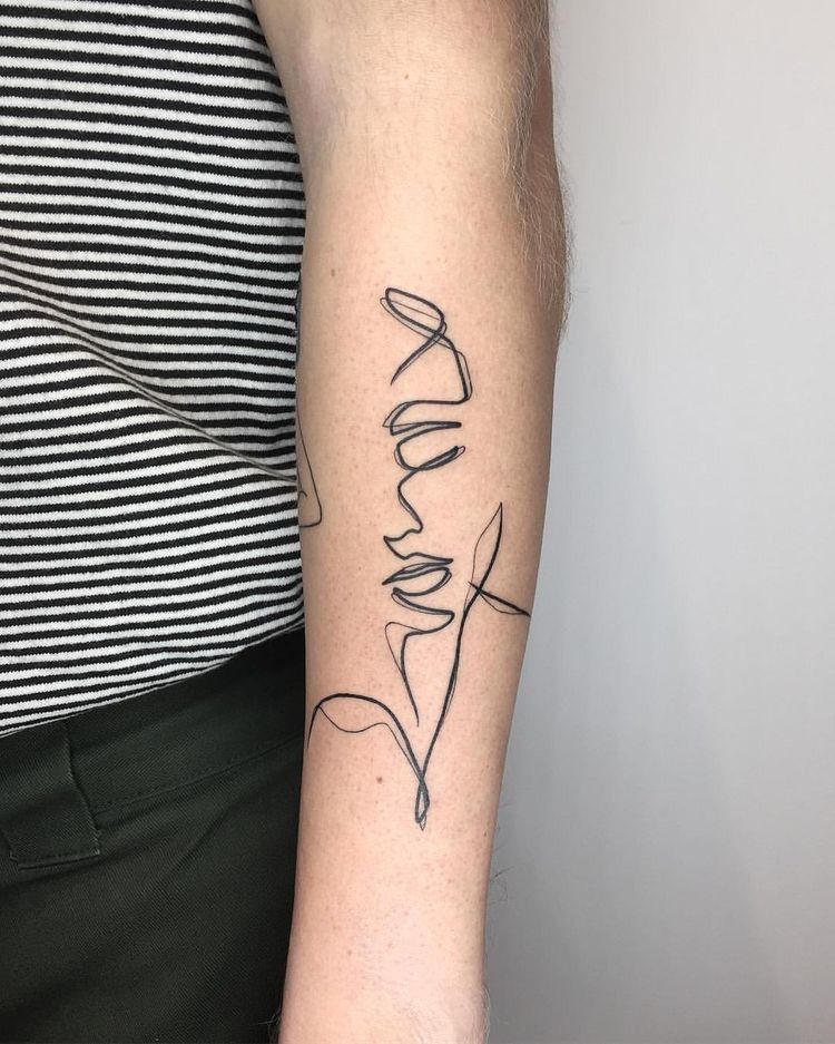 Single Line Tattoo 58 1