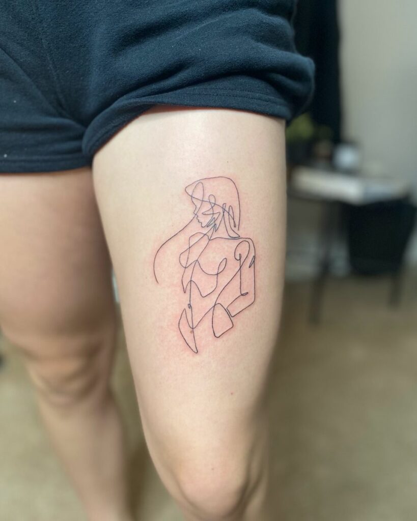 Single Line Tattoo 83 1