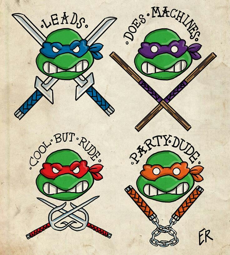 Teenage Mutant Ninja Turtle Tattoos 74