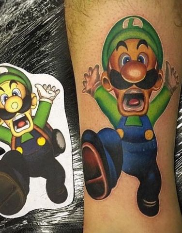 Luigi Tattoo 175