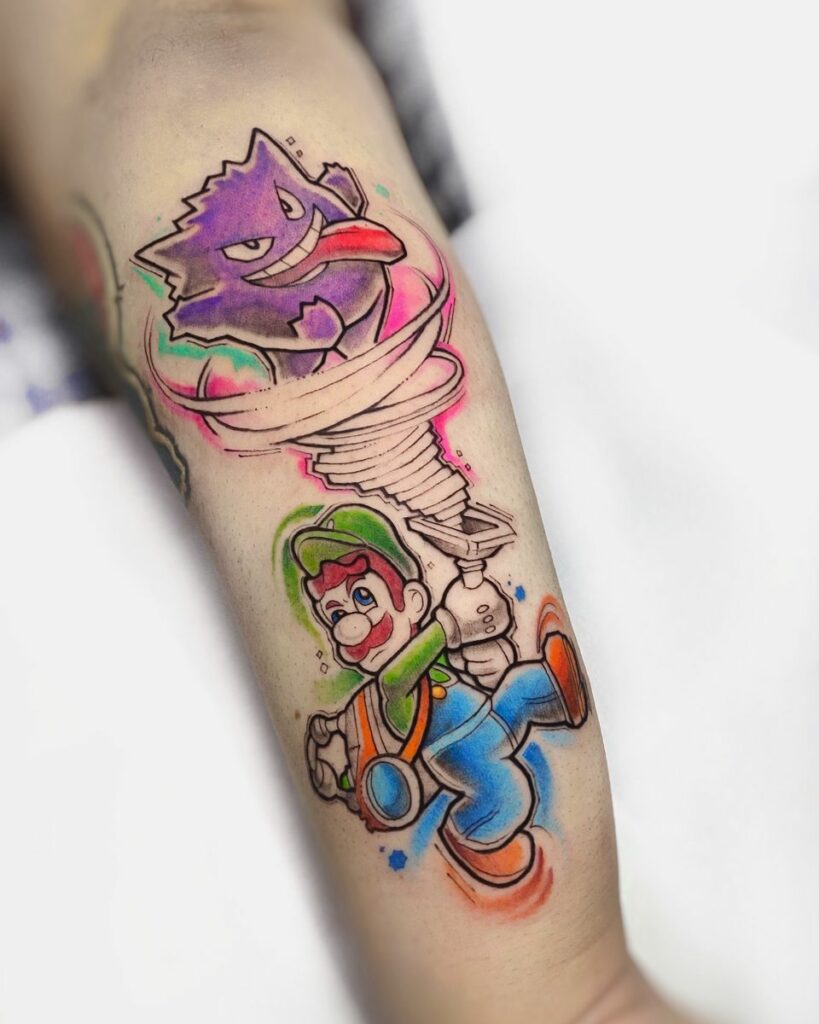 Luigi Tattoo 64 1