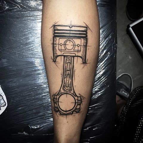 Piston Tattoo 174