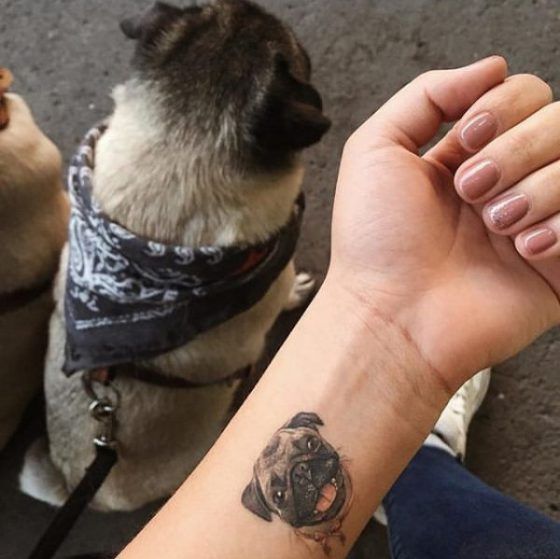 Pug Tattoos 170