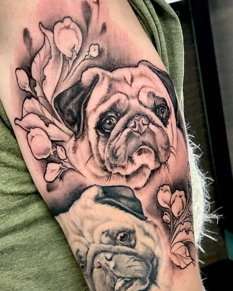 Pug Tattoos 28