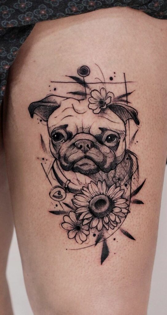 Pug Tattoos 34