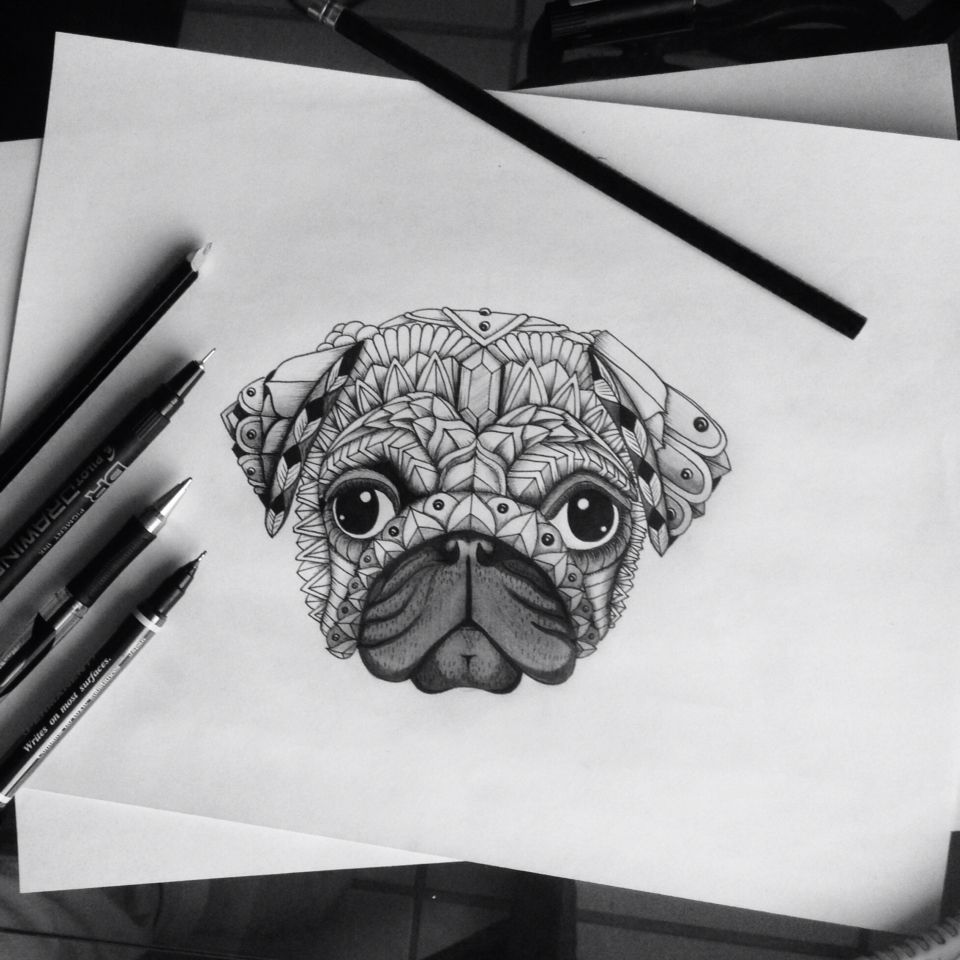 Pug Tattoos 57