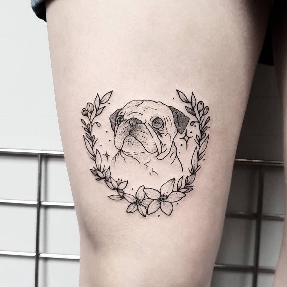 Pug Tattoos 64