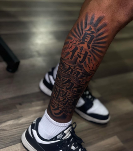 Tattoo On Leg