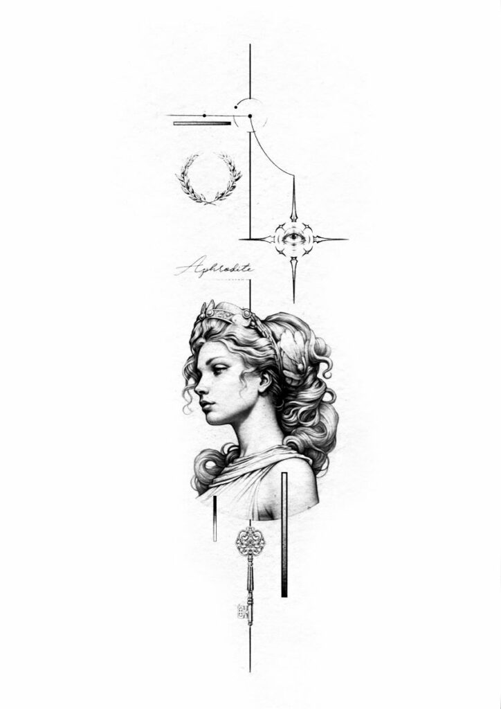 Aphrodite Tattoo 150