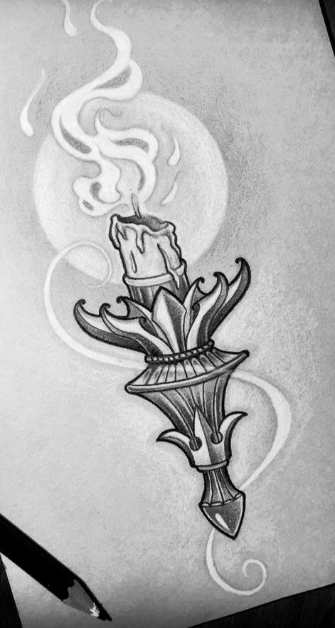 Candle Tattoo 138