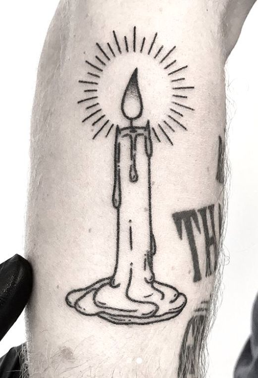Candle Tattoo 160