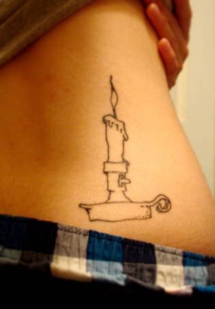 Candle Tattoo 291