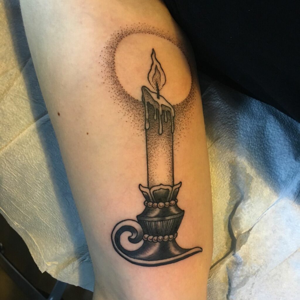 Candle Tattoo 9
