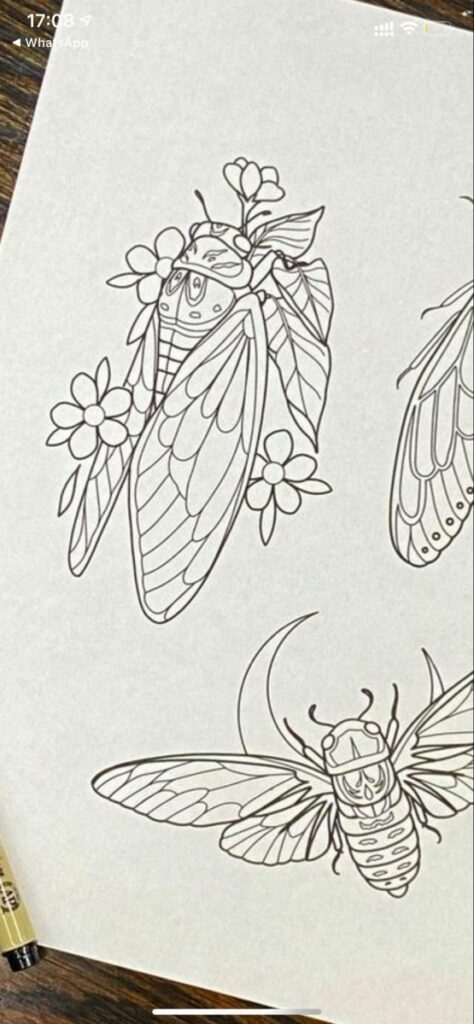 Cicada Tattoos 125