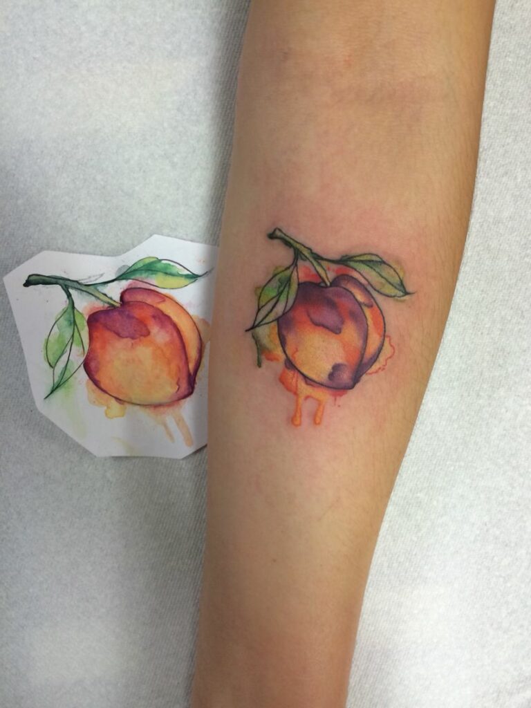 Peach Tattoos 100
