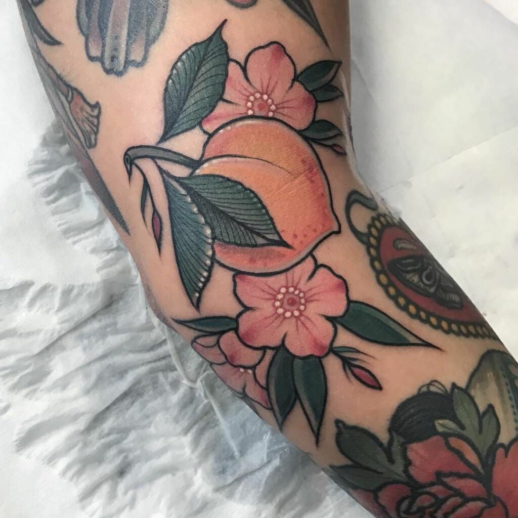 Peach Tattoos 63