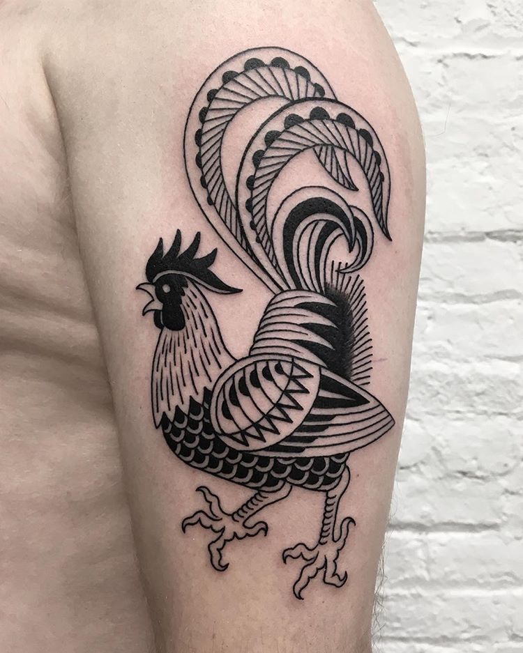 Rooster Tattoo 109