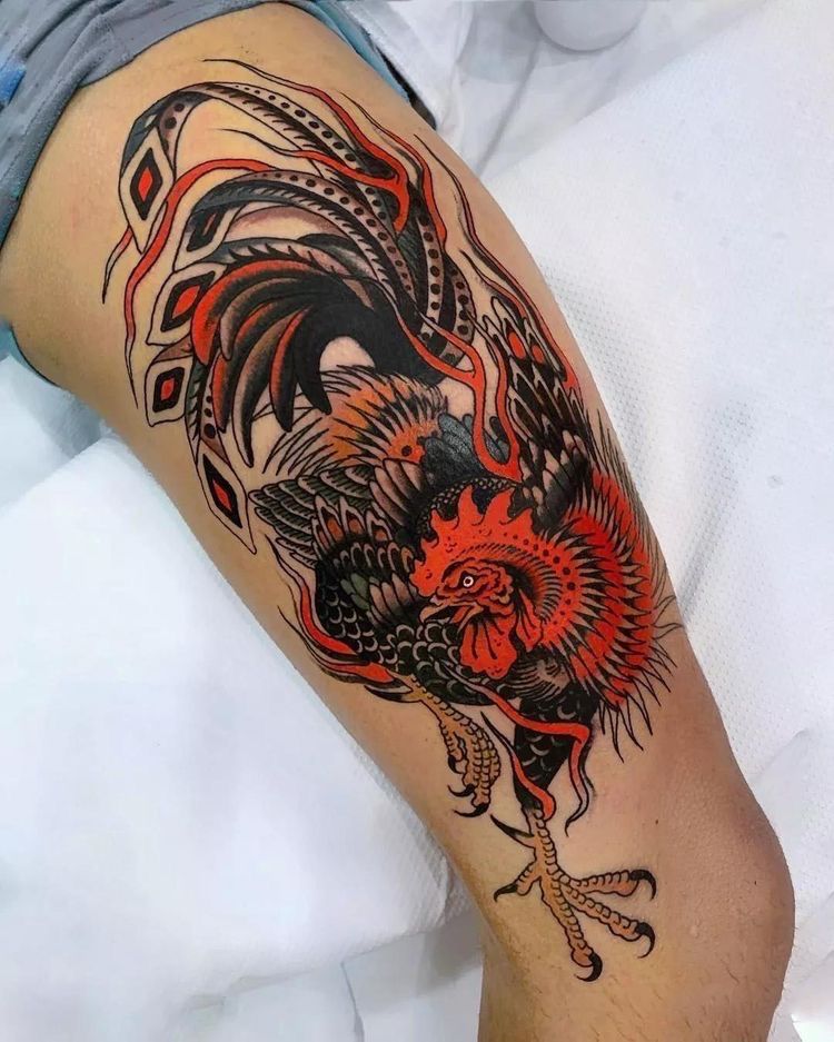 Rooster Tattoo 110