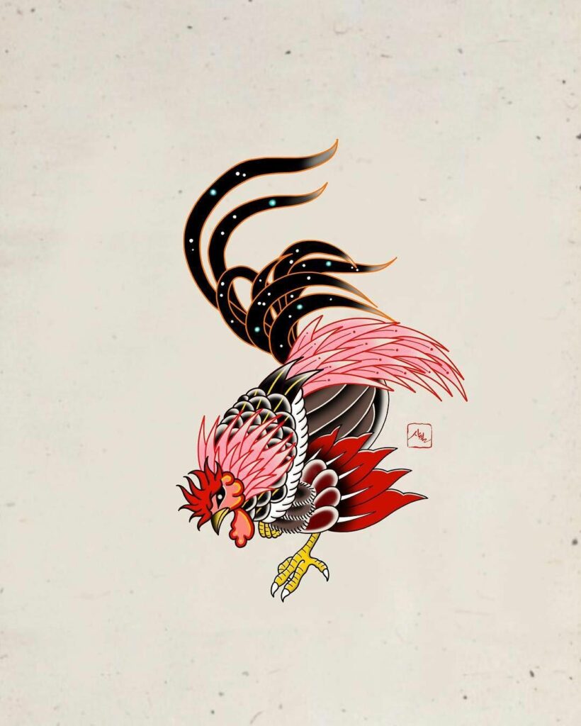 Rooster Tattoo 113
