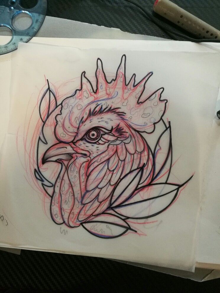 Rooster Tattoo 122