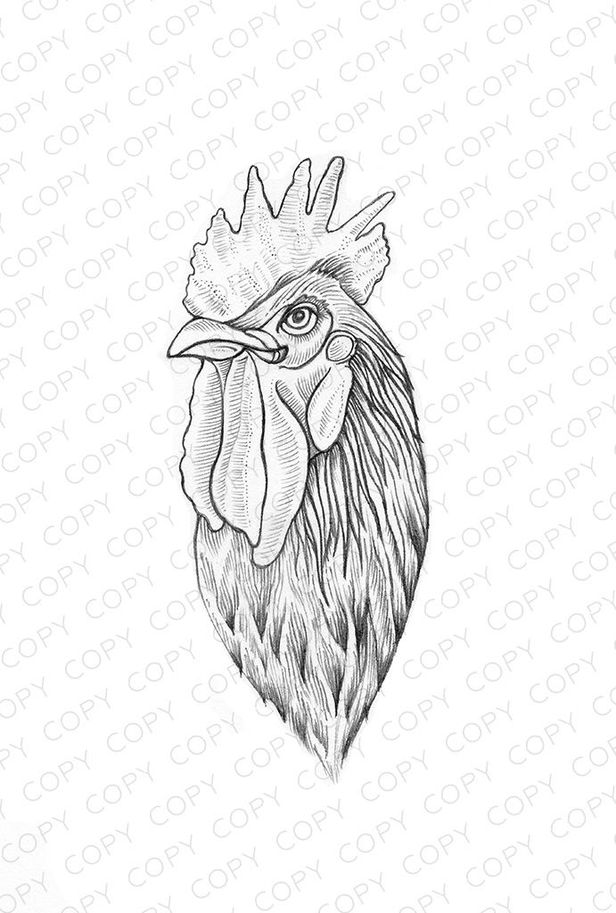 Rooster Tattoo 126